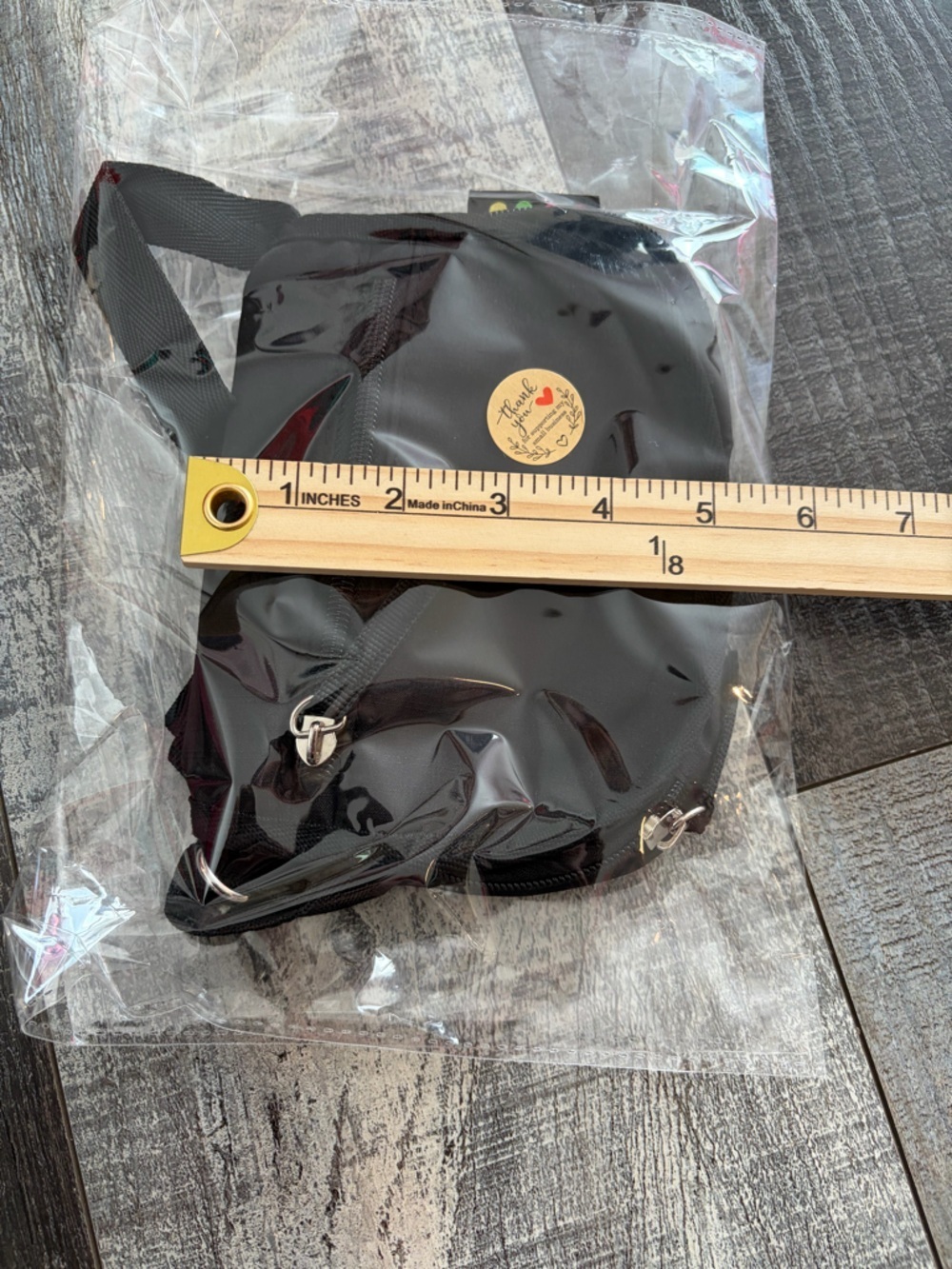 Joe Boxer Black Nylon Crossbody Mini Bag - Picture 13 of 13